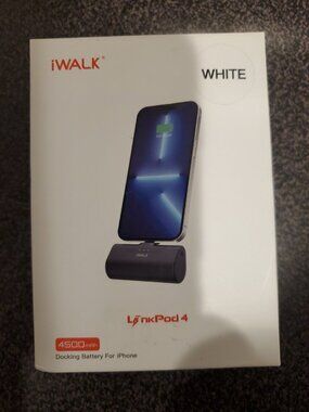iWALK LinkPod 4 Portable Charger for iPhone 4500mAh, Black - New